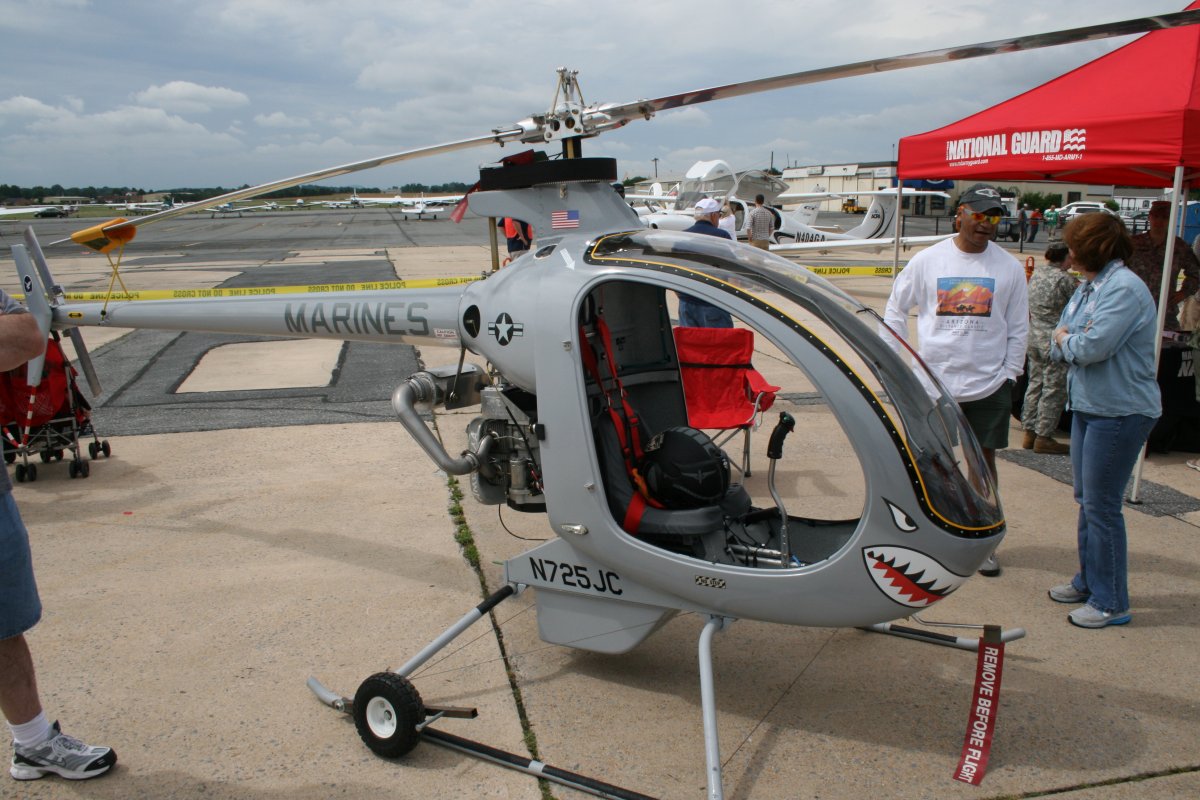 A little single-seat helicopter. 